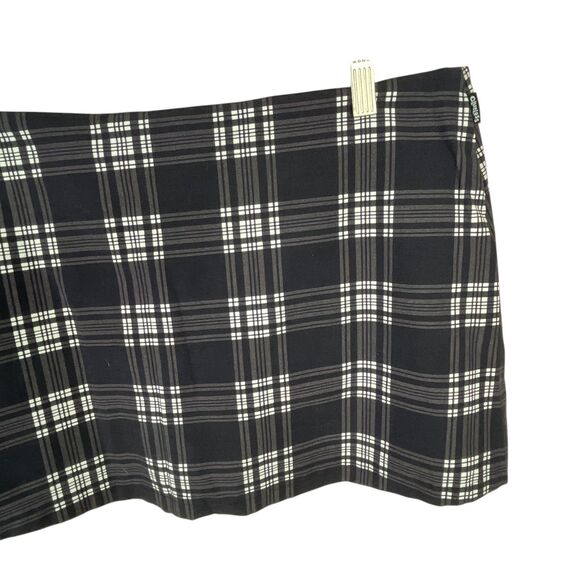 Dolls Kill x Clueless Dionne Standard Wrap Skort Sz XXL Blue Plaid Mini Skirt - Picture 7 of 12
